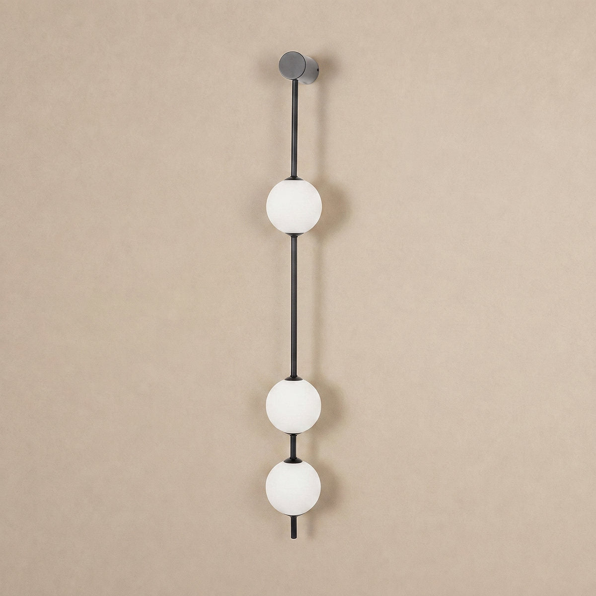 Vertical Balls Wall Lamp, 4.7-Inch x H 40.6~72.8-Inch, Triac Warm Dimming for Living Room & Dining Room