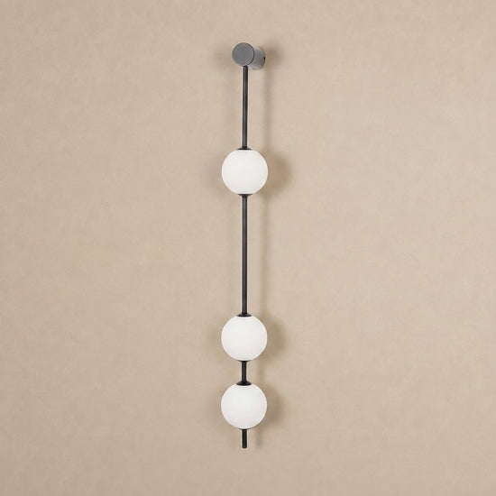 Vertical Balls Wall Lamp, 4.7-Inch x H 40.6~72.8-Inch, Triac Warm Dimming for Living Room & Dining Room