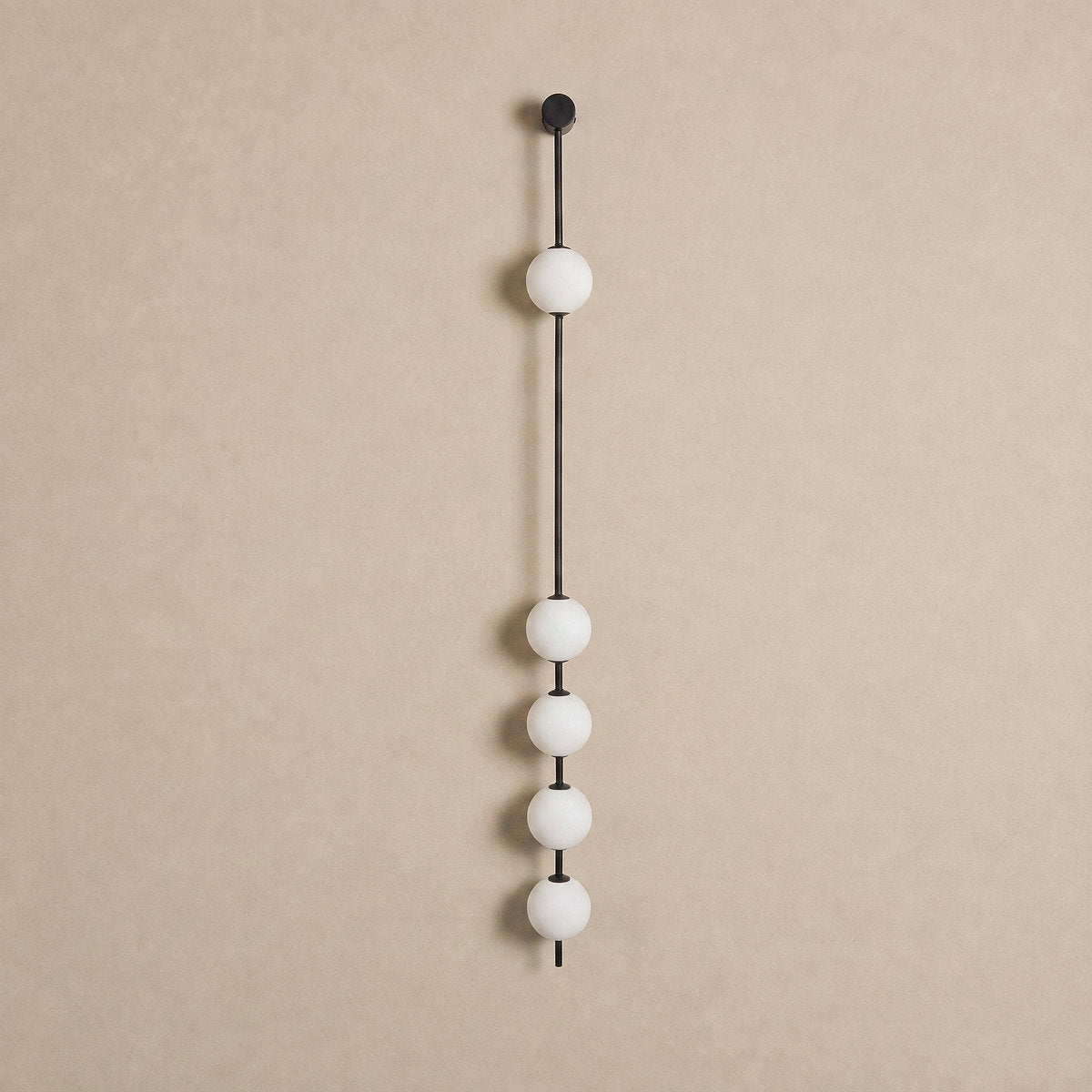 Vertical Balls Wall Lamp, 4.7-Inch x H 40.6~72.8-Inch, Triac Warm Dimming for Living Room & Dining Room
