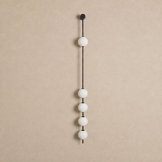 Vertical Balls Wall Lamp, 4.7-Inch x H 40.6~72.8-Inch, Triac Warm Dimming for Living Room & Dining Room