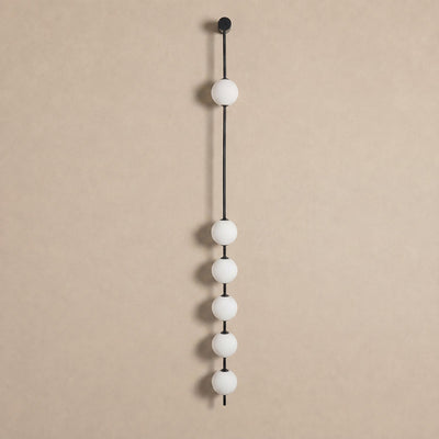 Vertical Balls Wall Lamp, 4.7-Inch x H 40.6~72.8-Inch, Triac Warm Dimming for Living Room & Dining Room