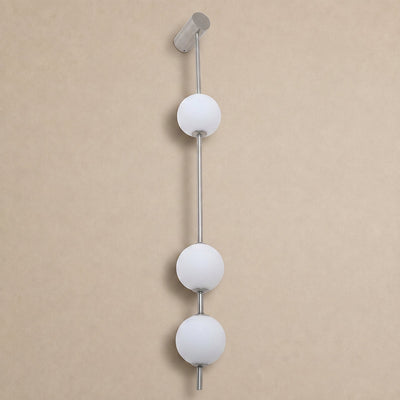 Vertical Balls Wall Lamp, 4.7-Inch x H 40.6~72.8-Inch, Triac Warm Dimming for Living Room & Dining Room