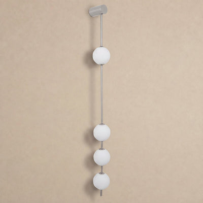 Vertical Balls Wall Lamp, 4.7-Inch x H 40.6~72.8-Inch, Triac Warm Dimming for Living Room & Dining Room
