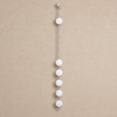 Vertical Balls Wall Lamp, 4.7-Inch x H 40.6~72.8-Inch, Triac Warm Dimming for Living Room & Dining Room