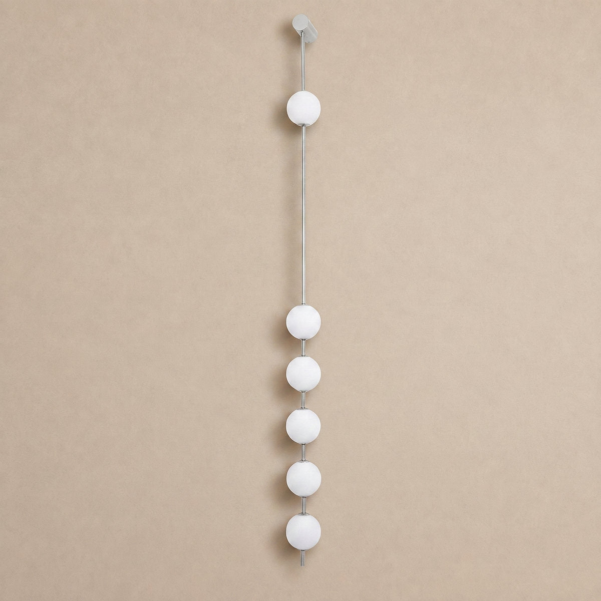 Vertical Balls Wall Lamp, 4.7-Inch x H 40.6~72.8-Inch, Triac Warm Dimming for Living Room & Dining Room