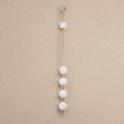 Vertical Balls Wall Lamp, 4.7-Inch x H 40.6~72.8-Inch, Triac Warm Dimming for Living Room & Dining Room