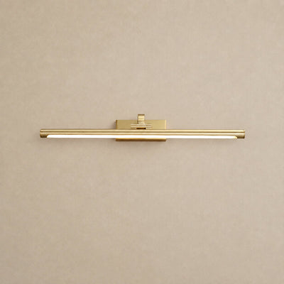 Walnut Color Linear LED Wall Lamp, 15.7~27.5-Inch x H 3.3-Inch, Walnut, Warm Light for Living Room & Dining Room