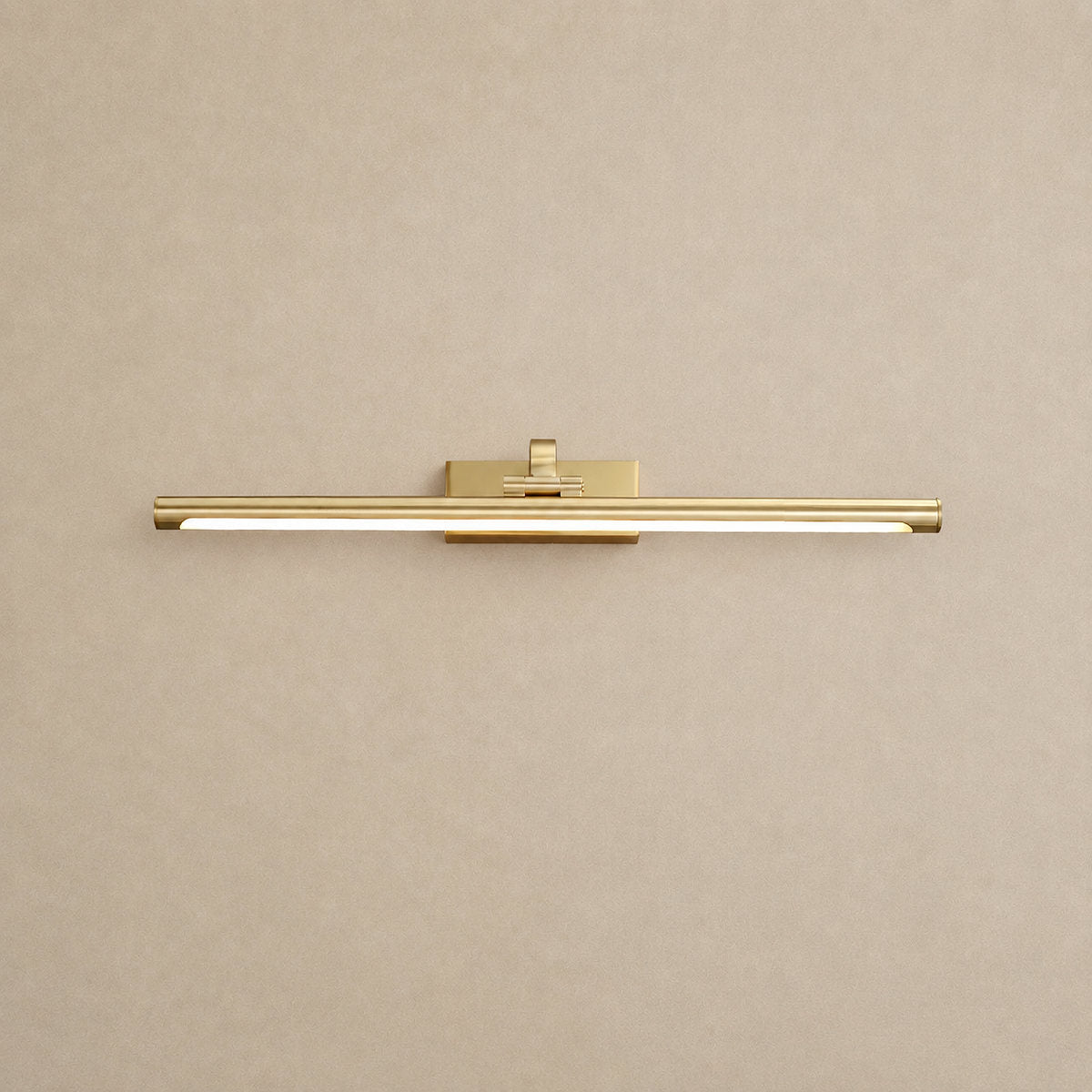 Walnut Color Linear LED Wall Lamp, 15.7~27.5-Inch x H 3.3-Inch, Walnut, Warm Light for Living Room & Dining Room