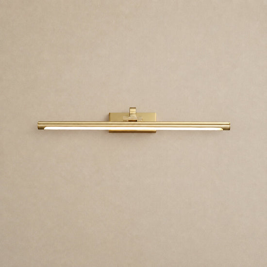 Walnut Color Linear LED Wall Lamp, 15.7~27.5-Inch x H 3.3-Inch, Walnut, Warm Light for Living Room & Dining Room