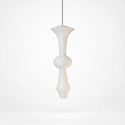 Sculptural Tiered Pendant Light 3 Bulbs