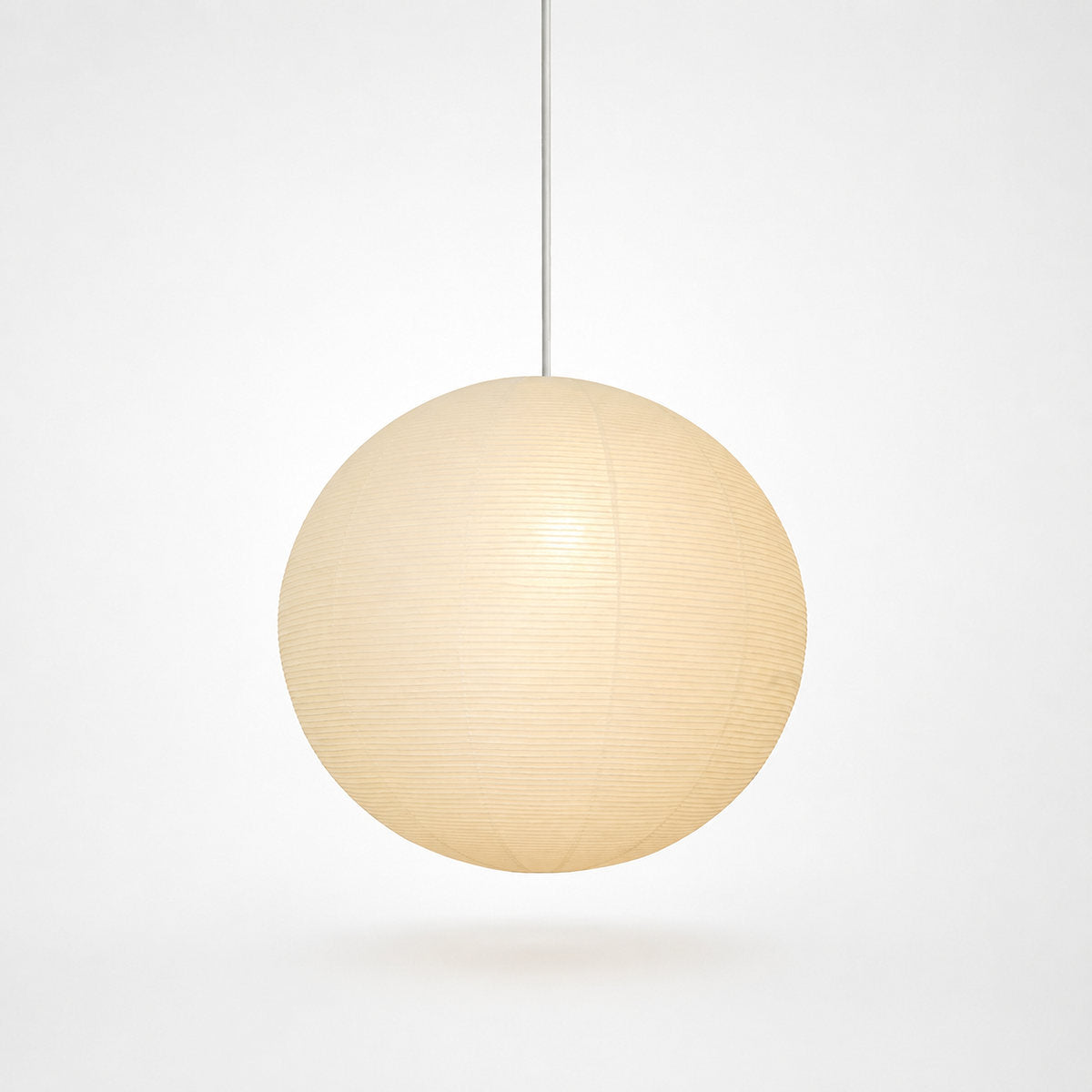 Round Sculptural Bamboo Pendant Light Warm Light for Dining Room & Bedroom