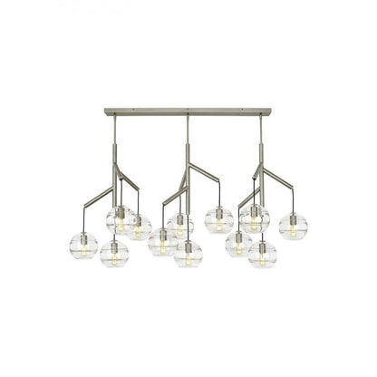 Art Glass Ball Sedona Triple Chandelier